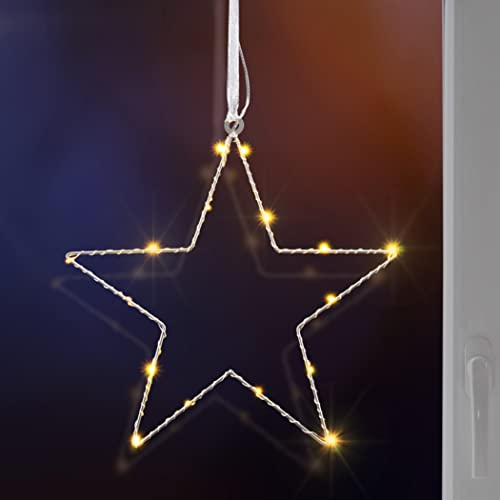 Benelando LED Weihnachtsstern Fenstersilhouette Leuchtbild Fensterbild Weihnachten Deko