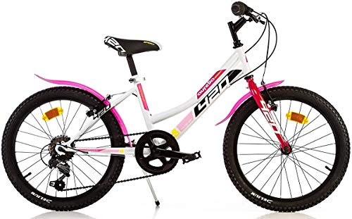BICICLETTA DINO BIKES BIMBA MISURA 20 MTB AURELIA BAMBINA ART. 420D 6V (BIANCO ROSA)