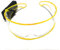 Light Up Glasses, LED Party Glasses Luminous Glasses Visor Glasses Light Up Rave Glasses for Cosplay Halloween Bar Club Party/adult Girl Boy Kids Gifts (Black Lens, Yellow)