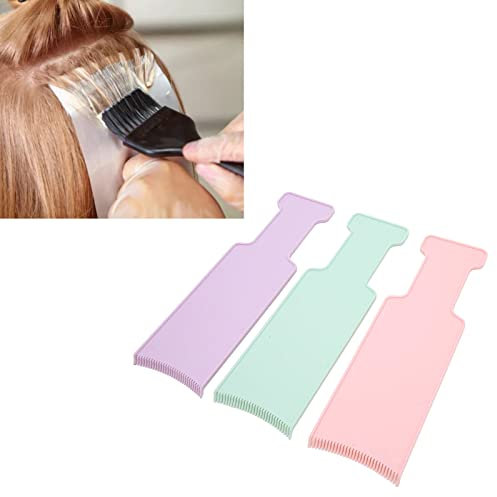 Palette de Mise en évidence de Balayage 3 Couleurs, avec Surfaces de Dents élargies, Planche de Coloration pour Cheveux, Palette de Teinture en Aluminium, Ensemble de Planche de