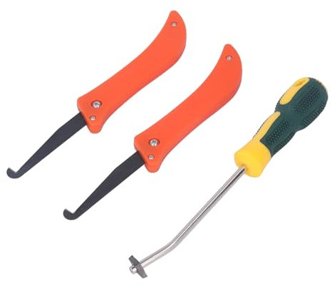 Strumento per la Rimozione della Malta Ergonomica per Malta e 8 Lame Raschietto per la Pulizia dei Giunti delle Piastrelle Strumento per Calafataggio Accessori Professionali