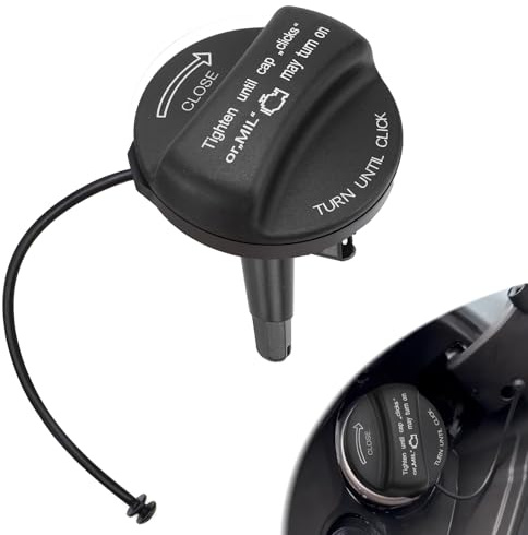 LPZMPZ Tankdeckel mit Halteband kompatibel mit BMW E39 E46 E60 E61 E84 E87 E90 E91 E92 F10 F20 F30 F31, Mini Cooper R55 R56 R57 F56 Tankverschluss Auto Kraftstofftankdeckel Ersatz 16117222391