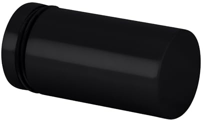 BRIXWELL BSK212MBL Matte Black Cylinder Style Single-Sided Shower Door Knob