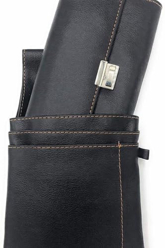 Noey & Lou Waiter's wallet with chain and holster, waiter's wallet, taxi wallet, waiter's wallet, black (black), black, M, Classic