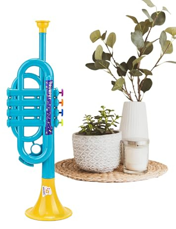Tromba Giocattolo Strumento Musicale Per I Bambini | Divertente ed Educativo con Suono Realistico | Giocattolo Educativo Tromba per Gioco di Immaginazione | per Bambini in Viaggio Natale Capodanno Asi