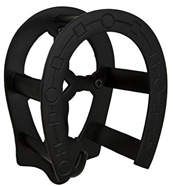 Tack Room Studio Brass Horseshoe Bridle Rack (Black)