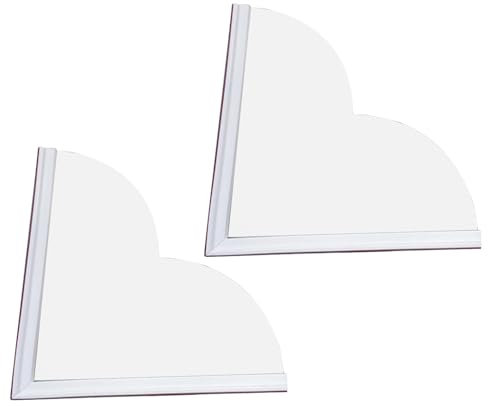 Guardia De Salpicaduras De Ducha - Guardia De Salpicaduras De La Esquina De La Bañera | 2x Herramienta Protector De Ducha Impermeable, Accesorios De Baño Adhesivos Extraíbles Impermeables Portátiles P