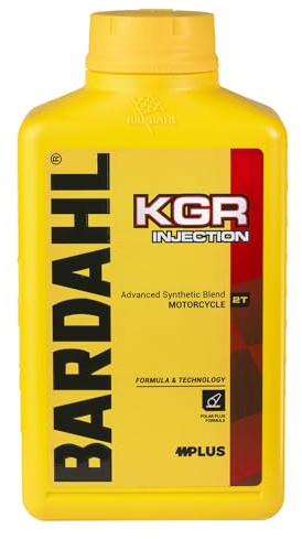 Bardahl - KGR INJECTION - Olio Motore 2 Tempi, Lubrificante con Proprietà Anti-Grippaggio e Anti-Usura, Aumenta la Potenza del Motore 2T e Riduce i Fumi di Scarico, 1 L