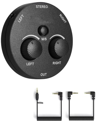 Uxsjakjsd For DSLR Mirrorless Camera Microphone Audio Adapter Mixer for Smartphones Recordings Laptops Streaming Video Devices