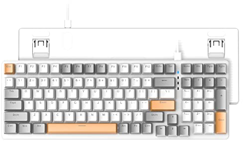 K3 Teclado Mecánico para Juegos de PC, Interruptor Lineal USB C, Compacto Retroiluminado LED 100%, Impermeable para Jugadores