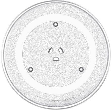 SPARES2GO Universal Microwave Turntable Plate 6 Lug Fixing Y Type Glass Dish Tray (10 / 25.5cm / 255mm)
