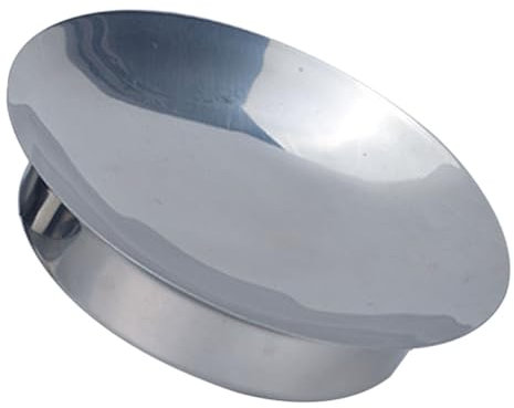 Garneck 1 Pc empanadas bandeja para servir redonda Batería de cocina plancha acero inoxidable recipientes para alimentos placa de almacenamiento de alimentos engrosada plato de comida