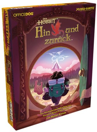 Asmodee Office Dog, Der Hobbit Hin und zurück, Familienspiel, 30 Minuten, für 1-4 Spieler, 10+ Jahre, Spiel auf Deutsch