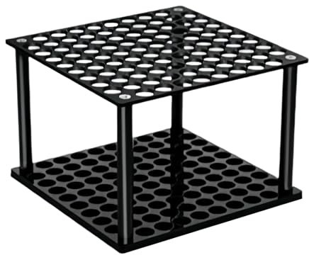 Generico Porta Pennelli - Supporto Per Pennelli Con 96 Fori - Supporto da Tavolo con 96 Fori in Acrilico, Organizzatore per Materiale Artistico
