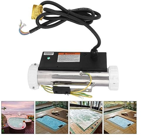 EBAYTV Poolheizung, 3KW Massage Badewanne Heizung SPA Thermostat Umwälzheizung Heiße und Kalte Wannen for Schwimmbad & Bad SPA