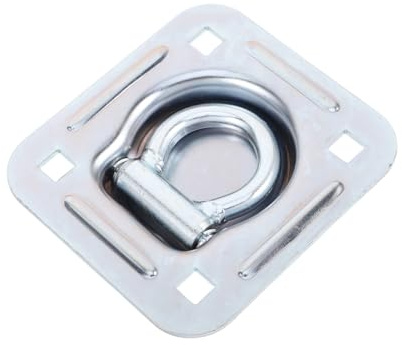 BESTYASH Ancoraggio D Ring Heavy Duty per Fissaggio Carichi Montaggio Incasso su Pavimento per Camion Rimorchi e Barche con Molla Antiscivolo e Preforati per Installazione Facile