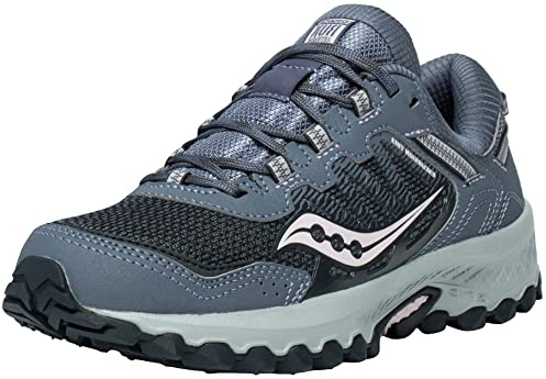 Saucony Women's Excursion TR13 Trail Running Shoe, Folkstone/Orchid, 7.5 M
