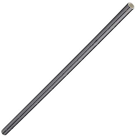 Gunmetal Metallic Paper Straws 8inch-Pack of 250