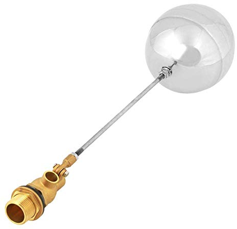 Schwimmerventil, Akozon G3/4 DN20 Außengewinde Wassersensor Schwimmer Verstellbare Schwimmende Edelstahlkugel Wasser Trough Automatic Cattle Schüssel Tank