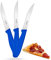 Fixwell® - Cuchillo multiusos azul I afilado universal para pizza, panecillos y demás – muy duradero, inoxidable, apto para lavavajillas y alimentos | 100% fabricado en Alemania desde 1955