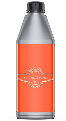 BEKATEQ Spezial Grundierung 1l, Haftvermittler für kreative Effektspachtel Wandgestaltung wie Betonlook, Stucco, Sichtbeton, Effektputz, Marmorputz, Rosteffekt - Tiefengrund, Haftgrund S1250