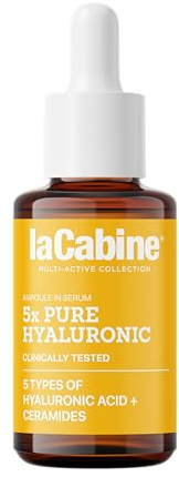 laCabine Siero Viso 5x Pure Hyaluronic 30 ml – Acido Ialuronico Multi-Livello | Idratazione Intensa e Effetto Rimpolpante | Pelle Liscia e Levigata