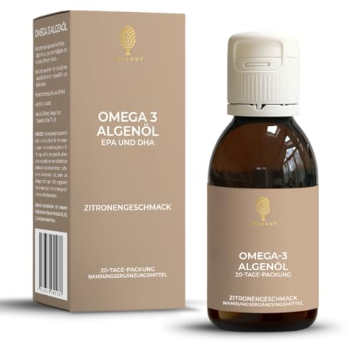 ZELLGUT® Omega 3 Algenöl 100ml | DHA+EPA hochdosiert | vegan