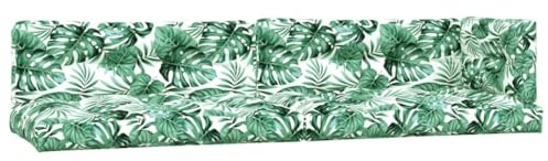 vidaXL Cojines para sofá de palets 5 Unidades Tela Estampado de Hojas