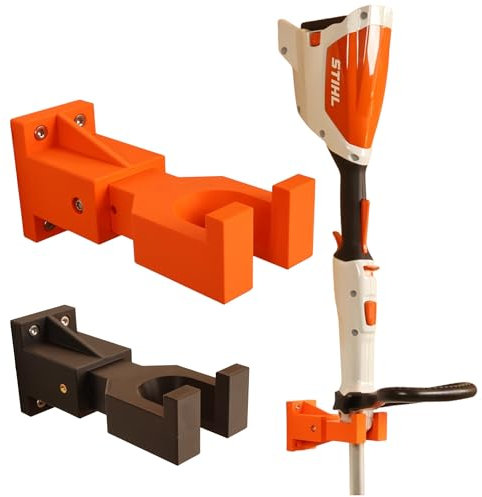 Halterung passend für STIHL FSA 57 Akku Freischneider Trimmer Motorsense Gerätehalterung Akkusense Zubehör Befestigung (Schwarz)