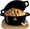 KAISERTAL 26cm emailliert Gusseisen Topf Brot Backen - Eingebrannte Brotbackform mit Deckel - Brottopf zum Backen - Brotbacktopf, Brotbackset, Gusseisentopf Brotbacken, Brot Backen Zubehör, Brotform