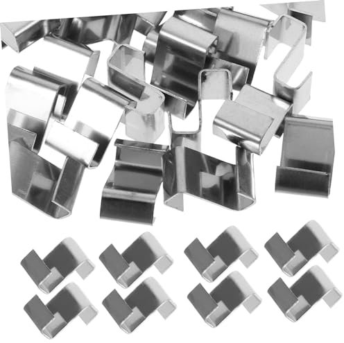 ROMISBABA 25stücke Gewächshaus Verglasungsklammern Z-Clips Metall Halteklammern Befestigungswerkzeug Für Glasplatten