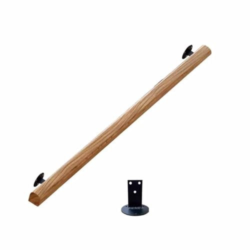 zklaseot Treppenhandläufe Aus Holz - Handläufe Für Treppen Im Innen- Und Außenbereich, Mit Montagesatz Für Haus, Garten, Flur, Dachboden, Terrassenbelag, Kindergartengeländer(7.2 ft)