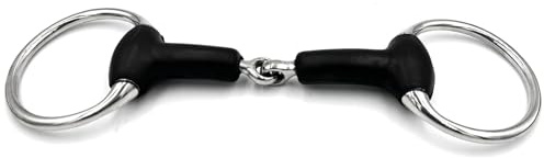 Equine Smile ES0234 Bit Olive Head Bit Simple Broken with Rubber Stainless Steel Bit Thickness 20 mm (13.5 cm)