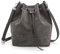 AFKOMST Beuteltasche Damen,Leicht Schultertasche Damen Gross und Sanft Handtasche mit 2 Schulterriemen… (GREY)