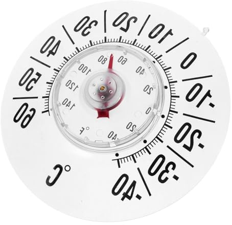 BEBEMOKO Analógico De Ventana Con Ventosa Interior y Exterior Preciso Para Hogar Jardín y Invernadero