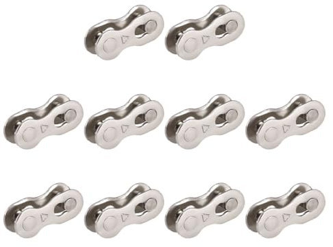 OUDQFCJ 10 Paires Maillons Rapides pour Chaîne de Vélo - Attaches Rapides pour Chaîne Vélo - Accessoires de Réparation et Maintenance de Chaîne