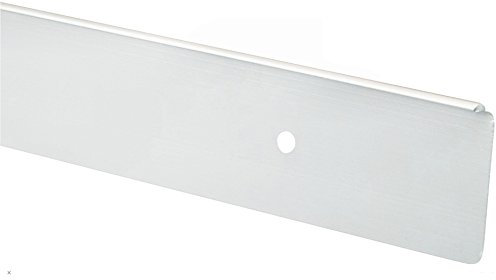 38mm-40mm Kitchen Worktop Finishing Profiles 10mm Radius Top & Bottom - Hand Finished - Polished Chrome Effect Finish (630mm Long Worktop End Cap)