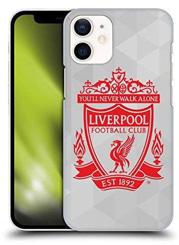 Head Case Designs Officially Licensed Liverpool Football Club White Geometric 2 Crest 1 Hard Back Case Compatible With Apple iPhone 12 Mini