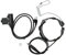 Kehlkopfmikrofon Walkie Talkies Ohrhörer mit U94 PTT, Freisprech-Push-to-Talk Akustikrohr-Ohrhörer-Headset für Alan für Midland Radio für Nautico für GXT-Serie