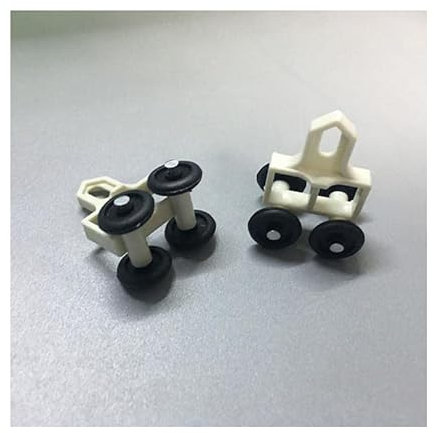 SYALEO Ruote 10/15/30pcs Rulli per binari per Tende da Doccia Plastica Robusta Trasportatori a Quattro Ruote Drapery Rail Scorrevole Aliante Rulli Muti Puleggia Gancio Aliante