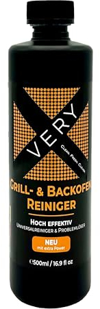 VERY Grill- & Backofenreiniger - Ofenreiniger extrastark, selbstarbeitendes Reinigungsgel mit Powereffekt, Grillreiniger welcher Verkrustungen, Ruß etc. löst
