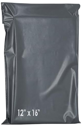 60 bolsas de plástico con cierre autoadhesivo para correo, sobres de 12 x 16 pulgadas para enviar ropa, postal, embalaje, envío, bolsas de envío – a prueba de templado, bolsas de envío medianas