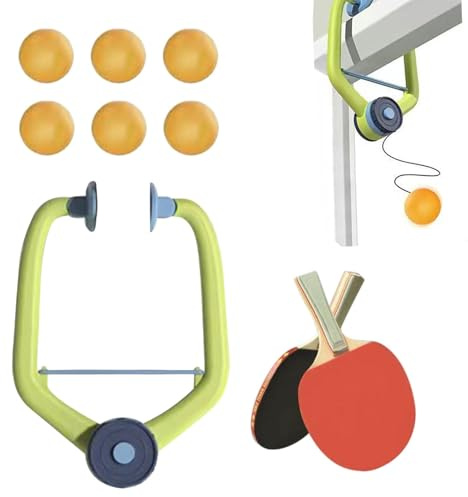 Jeu De Tennis De Table De Porte, Set D'entraînement De Tennis De Table Suspendu, Jeu De Pings-Pong De Porte avec Raquettes, Réglable Entraîneur De Tennis De Table