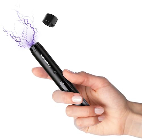 NORTREX 3-in-1 Self Defense Stun Pen with 90dB Alarm & LED Flashlight - USB Rechargeable Personal Protection Device