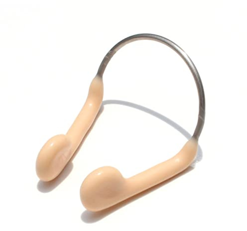 BESPORTBLE 6 Pezzi Clip per Naso da Nuoto in Acciaio e Silicone con Cinturino, Protezione per cavità Nasale e Migliora velocità, per Allenamento Nuoto Adulti e Ragazzi