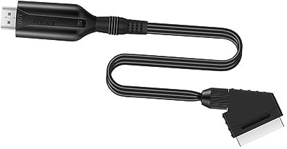 CHICAMPERA Adaptador Scart Video Con Cable Conversor De Audio y Vídeo Analógico Digital Soporte Compatible Con Hdtv Dvd Vcr Proyector Escalador De Imagen Full Hd