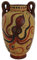 Estia Creations Minoan Pottery Mini ánfora con réplica de pulpo 2700 B.C.-1500 B.C.