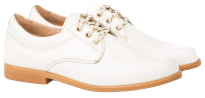 Blucher Cordón Charol Comunión AngelitoS Mod ANG-1812 (Beige, numeric_37)