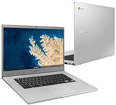 Samsung Chromebook 4+ 15.6 Inch Full-HD Display Laptop 64GB (Intel Celeron N4000, 4GB RAM, 64 GB eMMC, Chrome OS) (Renewed)