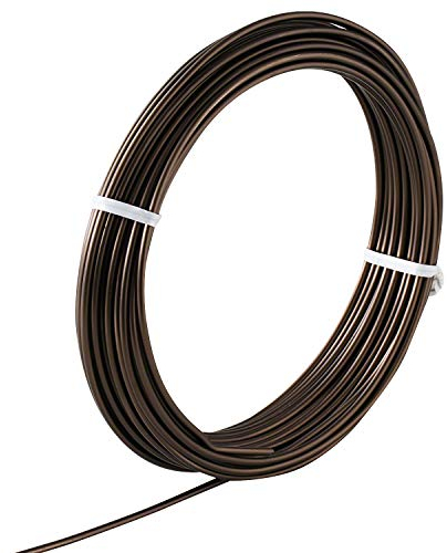 Wazakura Aluminium Bonsai-Trainingsdrah 150 g, Made in Japan, Japanischer Bonsai Draht zum formen von Ästen und Stämmen (2,5mm Braun)